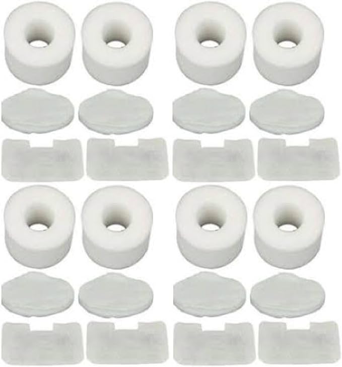 Nispira Filter Set Compatible With Shark NV42 Deluxe Upright Vacuum Cleaner Compared to Part #XFF36. Fits UV402 UV410, NV36, NV36A, NV42, NV44, NV46, NV46C, 8 Sets