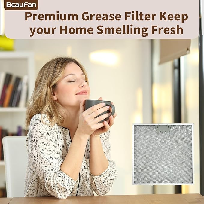 2 PCS WB02X24872 Range Hood Grease Filter Compatible with GE JVW5301EJ1ES, JVW5301SJ1SS, JVW5301BJ1TS, JVW5301FJ1DS, JVW5301EJ2ES Range Hoods