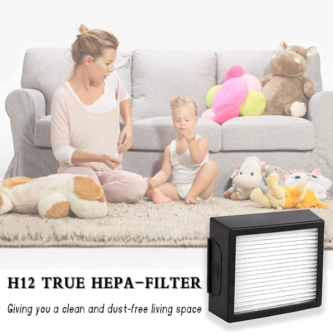 6 Pack Vacuum Filters Replacement Parts Only for iRobot Roomba Combo j7+, Combo j9+ and Max 10 Model