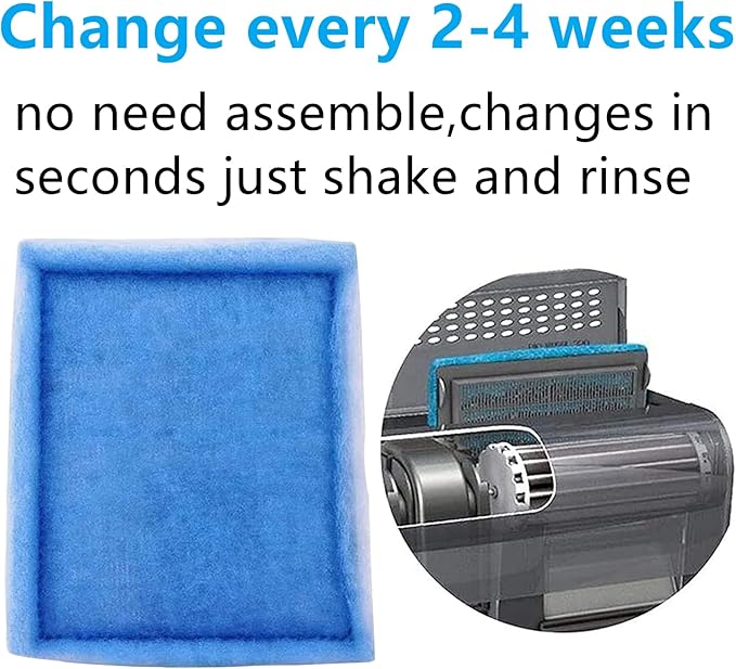 Aquarium Filter Cartridge,Compatible for Aqua-Tech 10-20 Power Filters, Replacement for AquaTech EZ-Change # 2(6 Pcs)