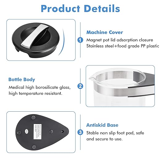 Meticuloso Upgraded Hydrogen Water Generator with SPE and PEM Technology up to 1800 PPB,Hydrogen Rich Water Machine Unlimite Water Quality