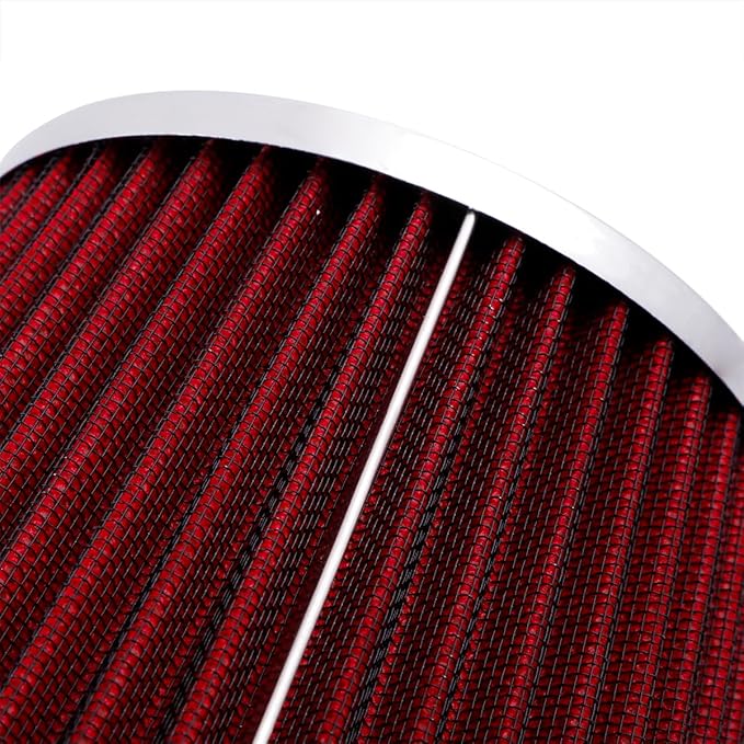 3"Universal Clamp-on Air Intake Filter - Washable, High-flow,Lower intake air temperature, Inlet Cold Air Cone Replacement
