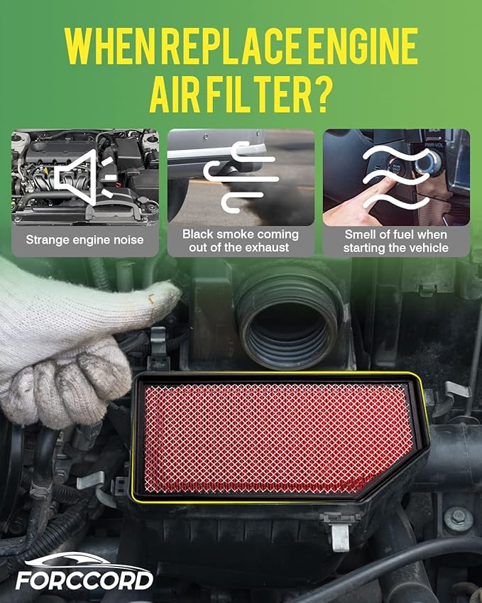 Cabin Air Filter and Engine Air Filter Fit for Chevrolet Silverado 1500 2019-2026 Carbon Cabin Filter Replacement CF11966 84121217 Accessories