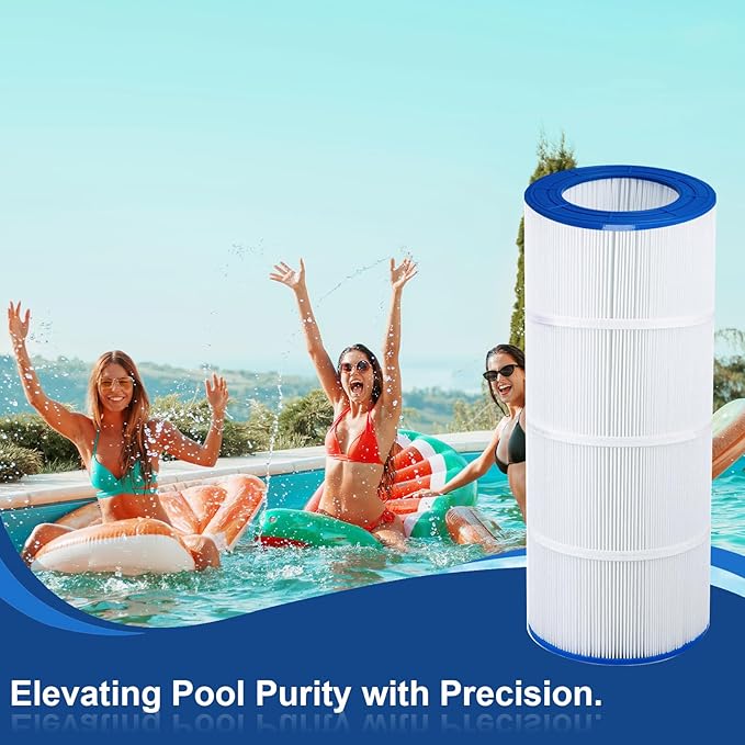 Upgraded Pool Filter Compatible with CC100, CCRP100, PAP100, Predator 100, Unicel C-9410, Filbur FC-0686, R173215, NSF Certified, 23 5/8" x 10 1/16" 100 Sq. Ft Pool Filter Cartridge, 1 Pack