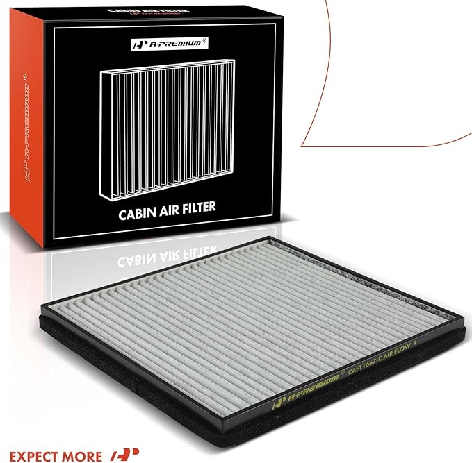 A-Premium 2-PC Cabin Air Filter with Activated Carbon Compatible with Chevrolet Camaro 2010 2011 2012 2013 2014 2015