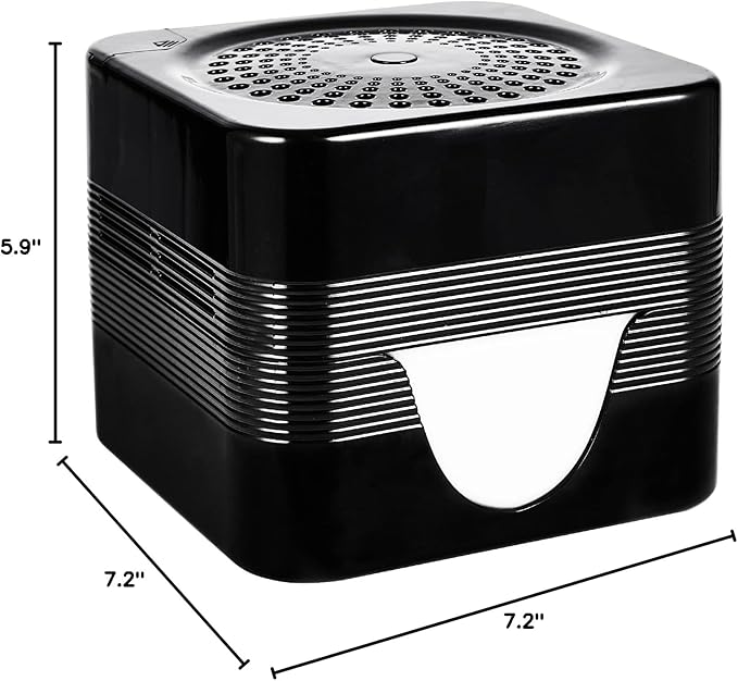 Water-Based Air Purifier Air Washer, Air Revitalizer with Filter Net, Air Fresher with Warm Color LED Night Light, Small Air Cleaner for Home and Office, Aroma Diffuser for Smoke & Pet