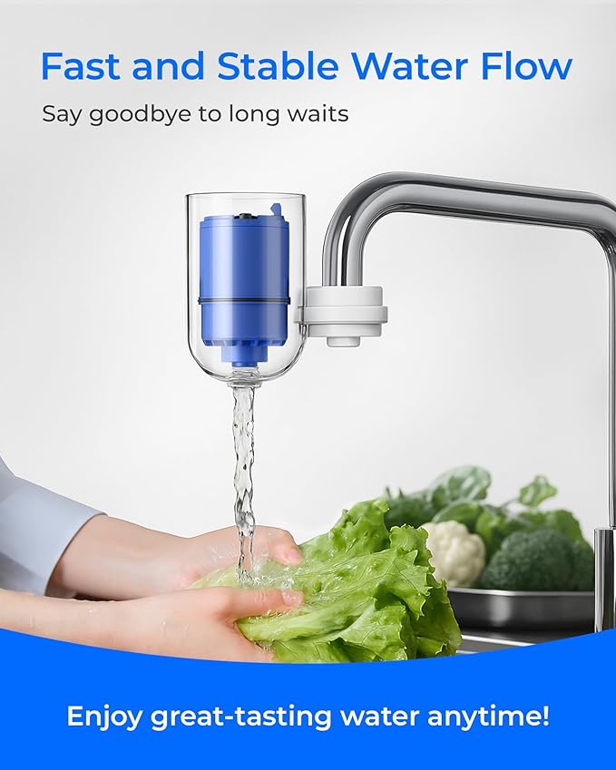 Waterdrop NSF Certified Water Filter, Replacement for All PUR®, PUR®PLUS Faucet Filtration Systems, Pur® RF-9999® Faucet Water Filter (2 Count), Model No.: WD-C08A