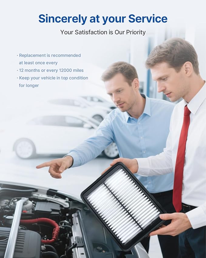 Engine & Cabin Air Filter Fits Insight 1.5L Hybrid (2019-2022), PA99482, 17220-6L2-A01, Replacement for CF11182 CA12952