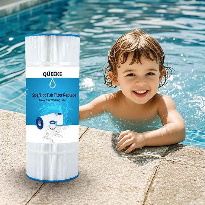 Pool Filter Replacement Compatible with PA120, Hayward C1200,CX1200RE, Filbur FC-1293, Ultra-B2, Waterway Clearwater II, Pro Clean 125, 817-0125N, C-8412, L x OD:23 1/4" x 8 15/16 (2 PCS)