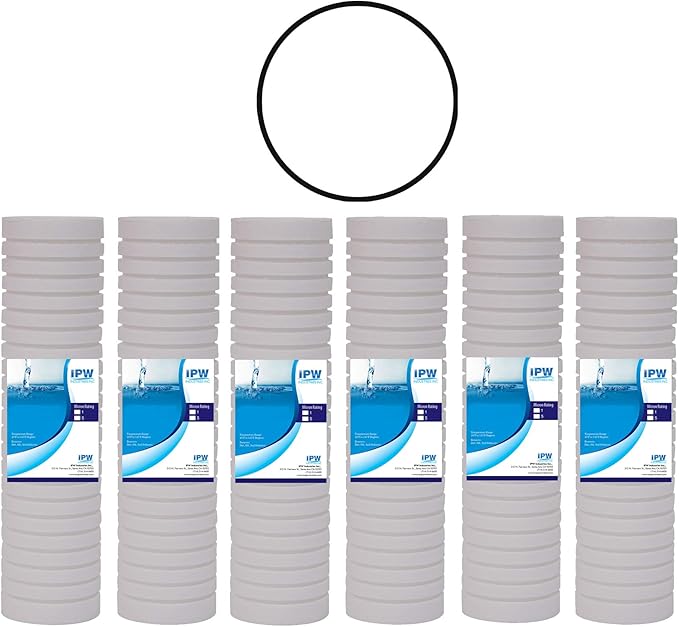 IPW Industries | Grooved Sediment Water Replacement Filter Set for Whirlpool (WHKF-GD05) & Aqua-Pure AP110 Whole House Water Filtration