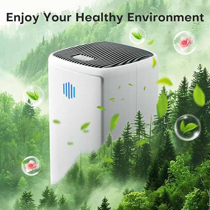 Dehumidifier,TABYIK 38OZ,Small,Quiet, Energy-Saving Dehumidifier with Auto Shut Off, for Bathrooms, Closets, and RVs