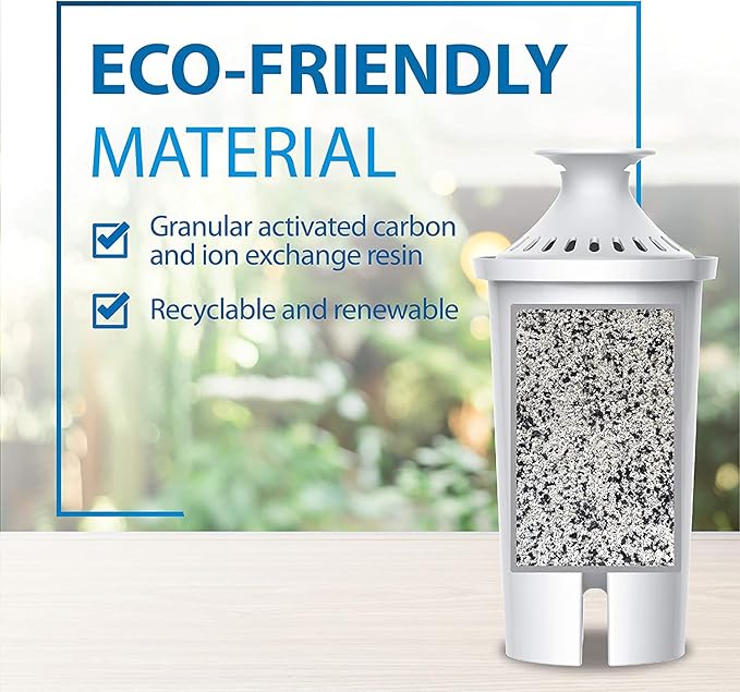 Filterlogic NSF Certified Pitcher Water Filter, Replacement for Brita® Water Filter Pitchers, Dispensers, Classic 35557, OB03, Mavea® 107007 and More (Pack of 3)