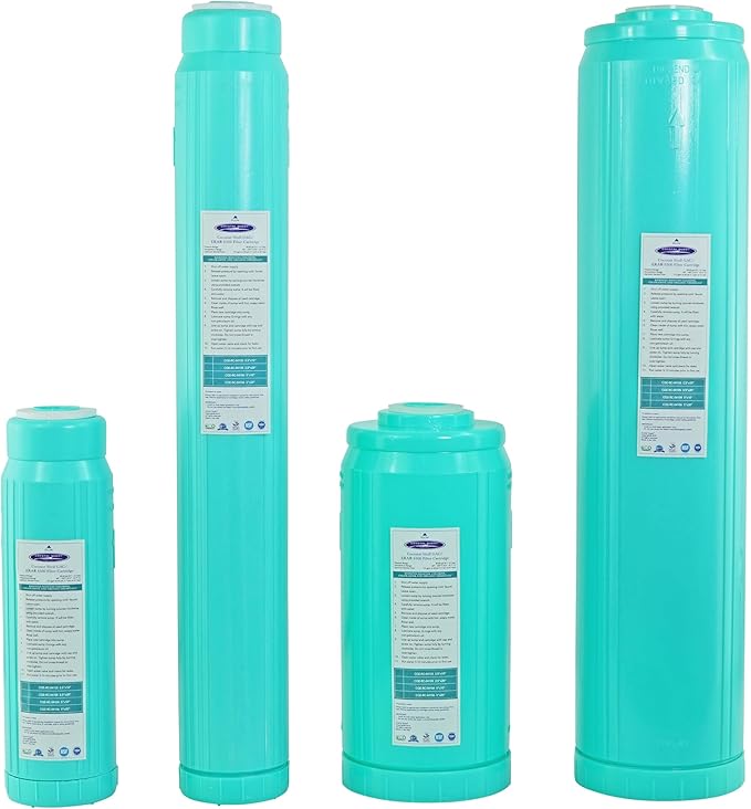 Crystal Quest GAC Coconut Shell Water Filter Cartridge - Reduces Chlorine & Chloramines, Long-Lasting Performance, Durable Construction, Enhanced Filtration for Crystal Quest Systems