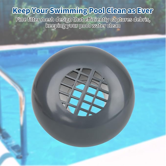 Pool Inlet Strainer P6H1317 Threaded Pool Strainer Replacement Kit for Above Ground Pool, Inlet Filter Compatible with Best-Way in-tex Cole-Man