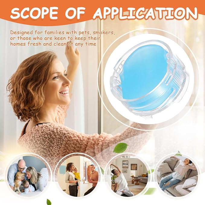 4Pack Odor Neutralizer Replacement Cartridge fit for Shark AZ3000 AZ3002 HZ3000 IZ862H IZ562H ZD550 ZU102 LA702 Odor Elimination Replacement 1541FC3000(Lemon/Bluebell/Lavender/Original)