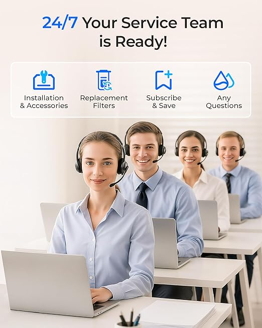 Waterdrop DLA Under Sink Water Filter, No Drilling Required, Reduces Chlorine, PFOA/PFOS, Bad Taste/Odor, Under Sink Water Filtration System, 11000 Gallons, Smart Filter Life Indicator, Quick Change