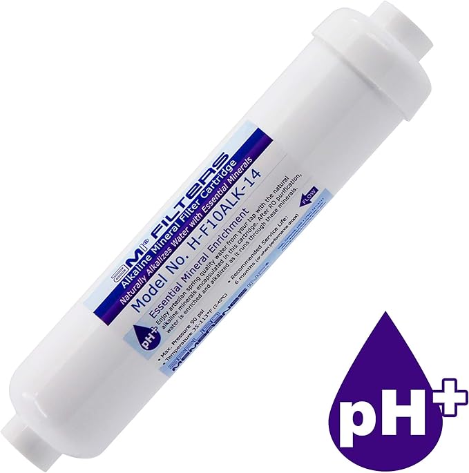 Alkaline Water Filter Replacement Cartridge | Mineral Cartridge for Alkaline Water Filters System | Essential Minerals for Water (1, Alkaline Cartridge Only)