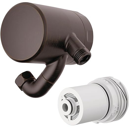 Delta Faucet Clarifi Premium Shower Filter Attachment Oil Rubbed Bronze with Additional Filter Cartridge