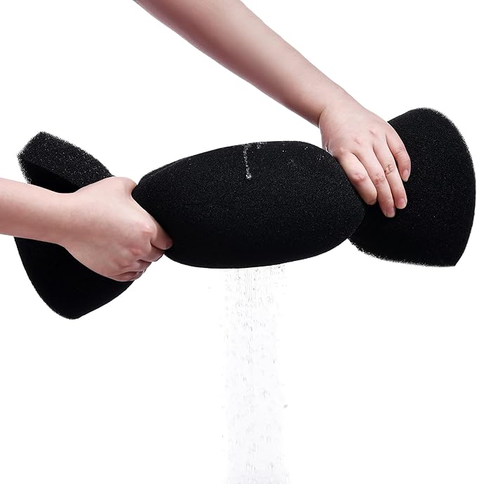 Aquarium Filter Bio Sponge Pad, Foam Sponges Filter Media, Cut fit it Filter Accessories for Fish Tanks and Ponds (18"x18"x1.6" (50PPI) 2 Pack)
