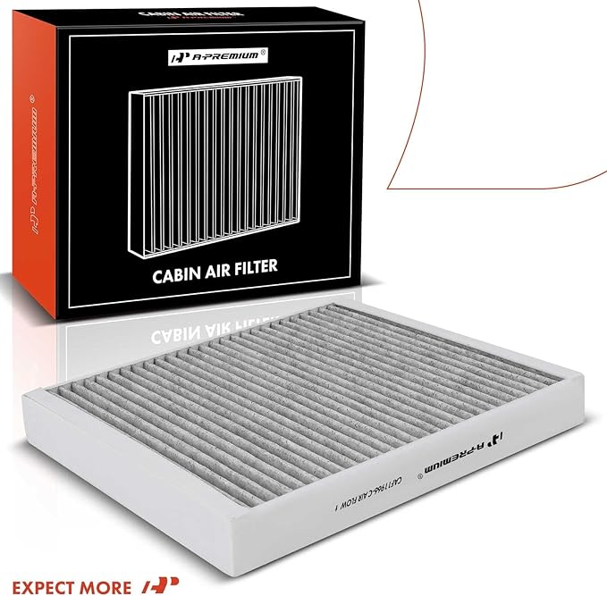 A-Premium 2-PC Cabin Air Filter w/Activated Carbon Compatible with Chevy, GMC, Cadillac & Buick - Camaro, Colorado, Equinox, Impala, Malibu, Silverado, Traverse, Sierra, Yukon, Escalade, ATS, Enclave