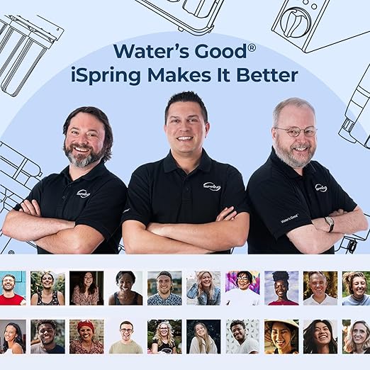 iSpring PFAS & Heavy Metals Whole House Water Filter System, SGS-Tested to Reduce 99% PFAS, 2-Stage Filtration Removes Lead, Heavy Metals, Chlorine, Sediment & Odor, 1” Inlet/Outlet Model: WGB21B-PFKS