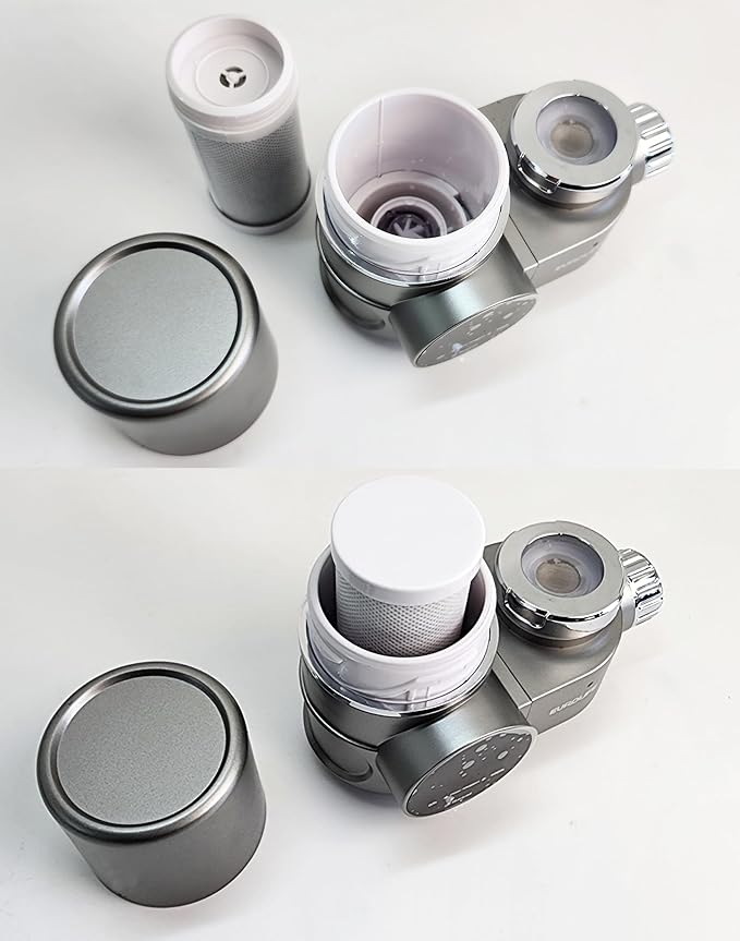 Faucet Mount Replacement Filter 2-Pack, 7 Stages of High Efficiency Fine Filtration, Easy Installation, Pure Water Filters Replacement Fit for Kitchen & Bathroom Sinks, Leak-proof, BPA Free