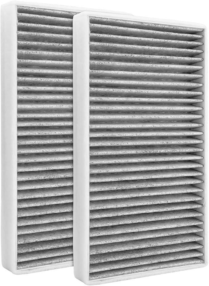 KAX Cabin Air Filter, GCF049 (CF8791A) Replace for Silverado, Suburban, Avalanche, Tahoe, Sierra, Yokon, Escalade (1999-2002) Cabin Filter, Strong Adsorption w/Upgraded Activated Carbon (2 Pack)