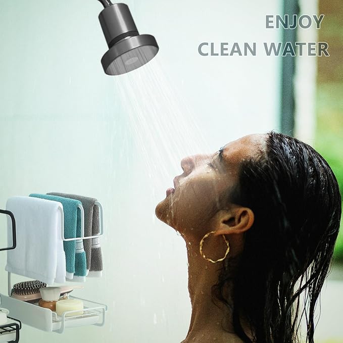 Water Filter for Shower Head,Compatible with JOLIE Filtered Shower head, High Output Revitalization Filter, Replacement Cartridge. (4pcs)