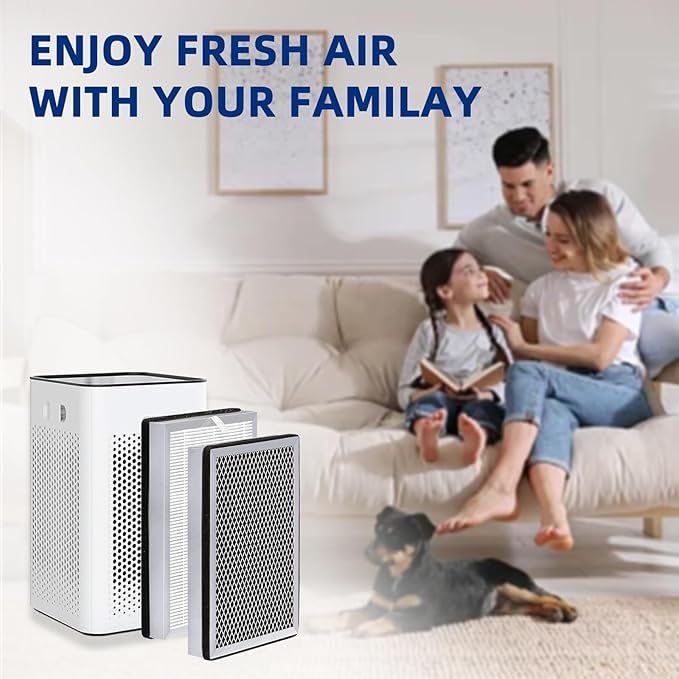 25 Air Purifier Replacement Filter: Compatible with MA Series Air Purifier 25 S1/W1/B1, 3 in 1 Pre-filter, Pleated Filter and Activated Carbon Filter, 4 Pack