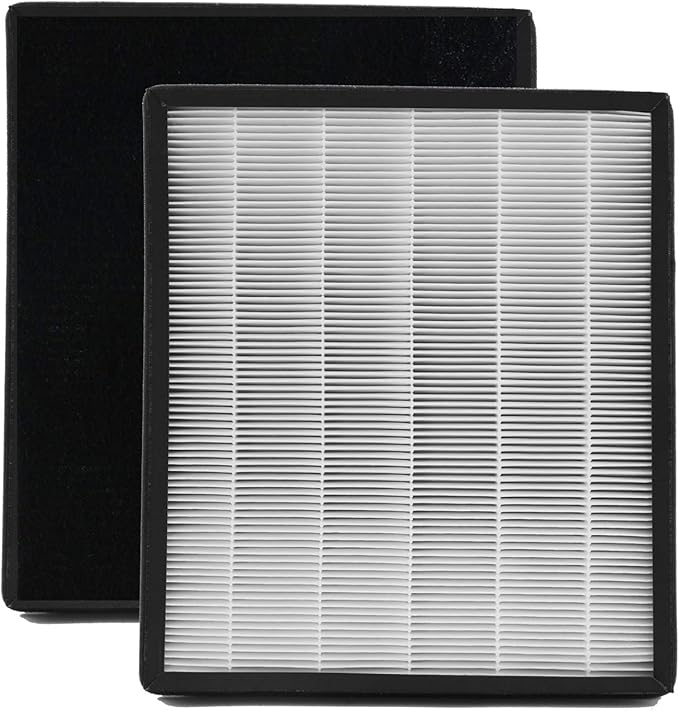 IAF-H-100D H13 True HEPA Replacement Idylis D Filter, Compatible with Idylis AC-2118, AC-2123, IAP-10-280 Air Purifier Devices, 2 HEPA Filter & 2Carbon Filter