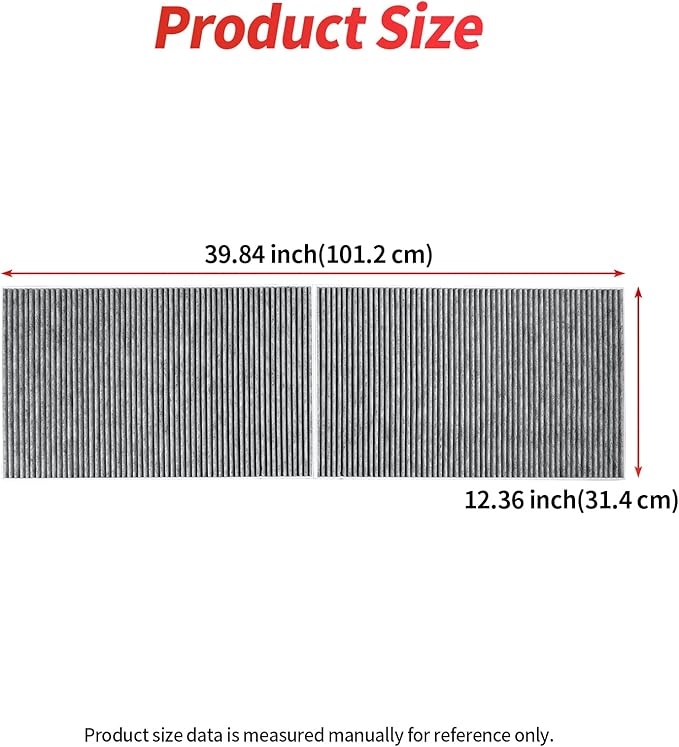 Air Filter Compatible with Tesla Model X 2015 2016 2017 2018 2019 2020 Cabin Air Filter HEPA Air Intake Filter Replacement with Activated Carbon