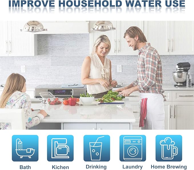 Membrane Solutions 20 Micron Sediment Water Filter Replacement Polypropylene Cartridge 20"x2.5" for Whole House Filter System - 6 Pack