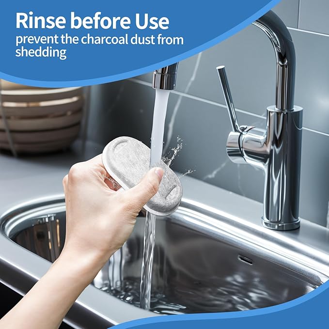 18 Pack Cat Water Fountain Filters for 108oz/3.2L & 67oz/2L Stainless Steel, Cat Fountain Filter Replacement(18 Filters & 18 Sponges)