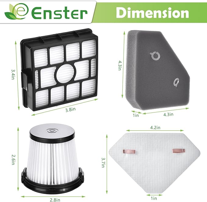 BU3521 BU3523 BU3120 HEPA Filter Replacement Compatible with Shark BU3521 Clean Lightweight Cordless Stick Cleaner, BU3523 Clean and Empty Cordless Stick Vacuum, Auto Empty System