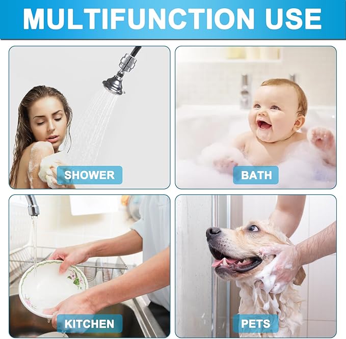 【UPGRADED】6 Pack 20 Stage Shower Filter Replacement Shower Cartridge Filter with Vitamin C Shower Head Replacement for Hard Water by Cenipar