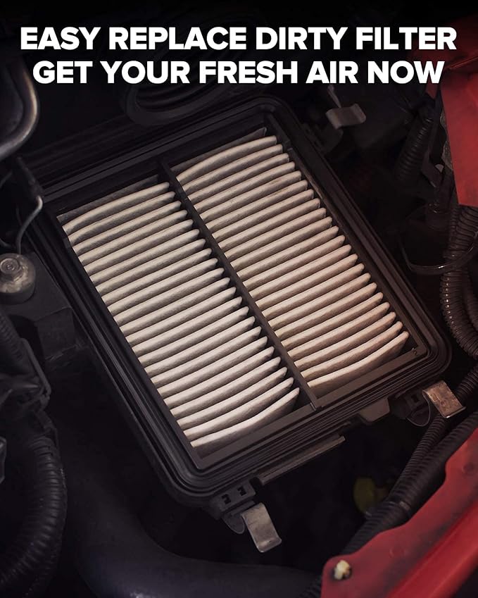 PHILTOP Engine Air Filter, EAF047 (CA10343) Replacement for Tundra (2007-2013), Sequoia (2008-2013), Land-Cruiser (2008-2021), LX-570 (2008-2021) Rigid Panel Air Filter, Improve Engine Performance