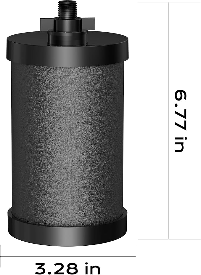 2387 Pro Black Filter, NSF/ANSI 42 Certified Replacement for Alexapure 2387 Filter, Compatible with Alexapure Water Filtration System 5000 Gallon, 2 Pack