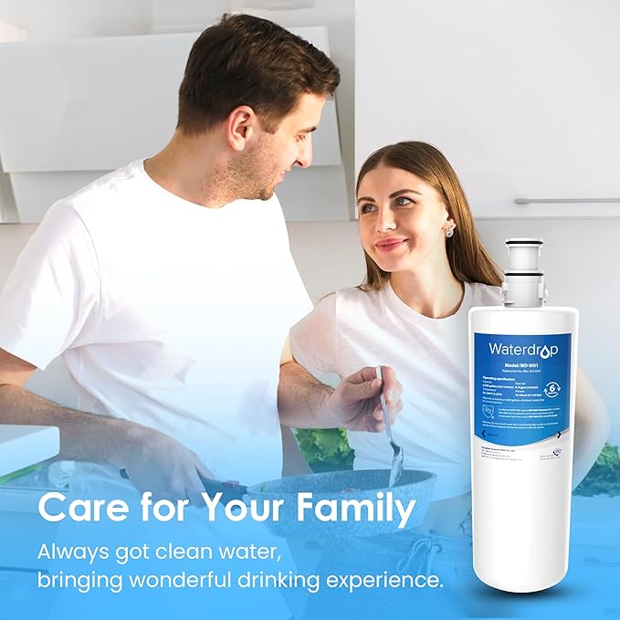 Waterdrop 3US-AF01 Undersink Water Filter, Replacement for Filtrete® 3US-AF01, 3US-AS01, Aqua-Pure AP Easy C-CS-FF, WHCF-SRC, WHCF-SUFC, WHCF-SUF, NSF/ANSI 42 Certified, Pack of 1
