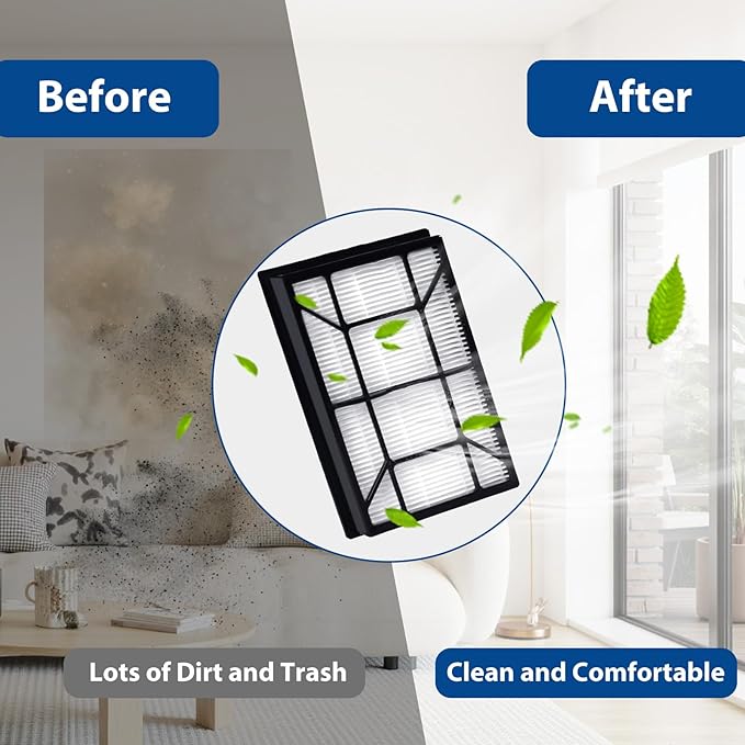 3 Pack EF-9 53296 HEPA Filter Compatible with Kenmore 22614 10065 31140 BU1005 BU1017 and Canister Vacuum Clenaner Elite 21814 31150 81714, EF-9 HEPA Vaccum Filter + 1 Clean Brush