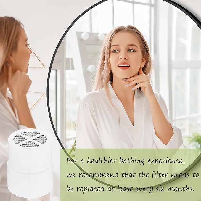 Generic Shower Filter Replacement Cartridge Compatible with jolie shower head filter (2 count)