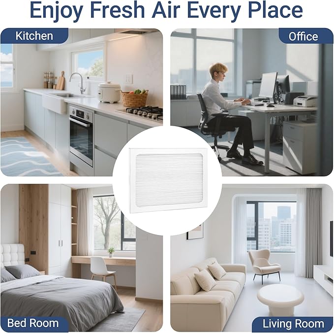 4 Pack 9 x 11 x 1 MERV 13 Replacement Filter Compatible with Santa Fe Compact70, Ultra70, Element, Compact2, UA 65H Dehumidifier Models