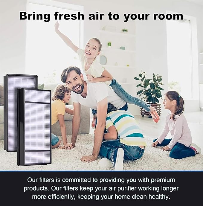 Air Purifier Filters for Honeywell HRF-H1 HRF-H2 HPA050 HPA060 HPA150 HPA160 HHT055 HHT155 Series Air Purifiers - Performance Plus Filter Replacement - 2 Filter and 8 Carbon Filters
