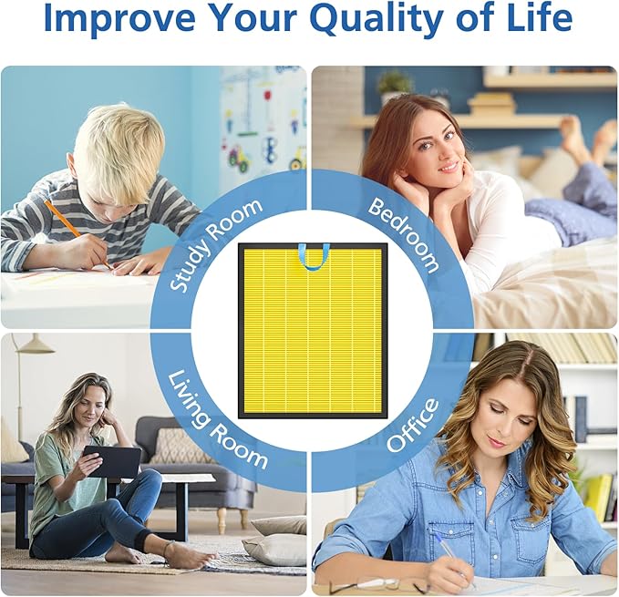 Vital 200S Pet Care Replacement Filter Compatible with LEVOIT Vital 200S Air Purifier, 3-in-1 Filtration with Activated Carbon Vital 200S-P Filter, Vital 200S-RF-PA (LRF-V201-YUS), 2 Pack, Yellow