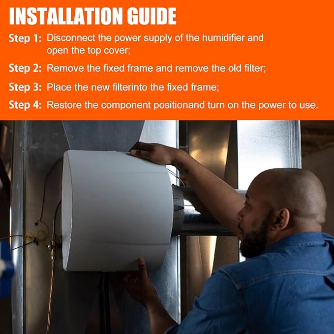 H735EZ1A Humidifier Filter Replacement, Water Panel Humidifier Replacement with Nozzle, Humidifier Filter Kit Compatible with Humidifier Models 700, 700A, 700M