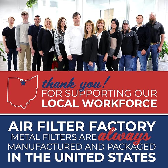 Air Filter Factory Aluminum Filter Replacement For Honeywell 203369, F50F1057, F50E1349, F50E1331, F50E1067, F50A1116, F50F1040 USA Made HVAC Furnace Aluminum Pre/Post Filters 12-1/2" X 20" 2-Pack