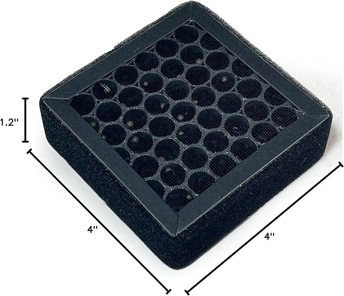 Nispira 3-in-1 True HEPA Carbon Filter Replacement Compatible with Osimo A2 Air Purifier, 4 Packs