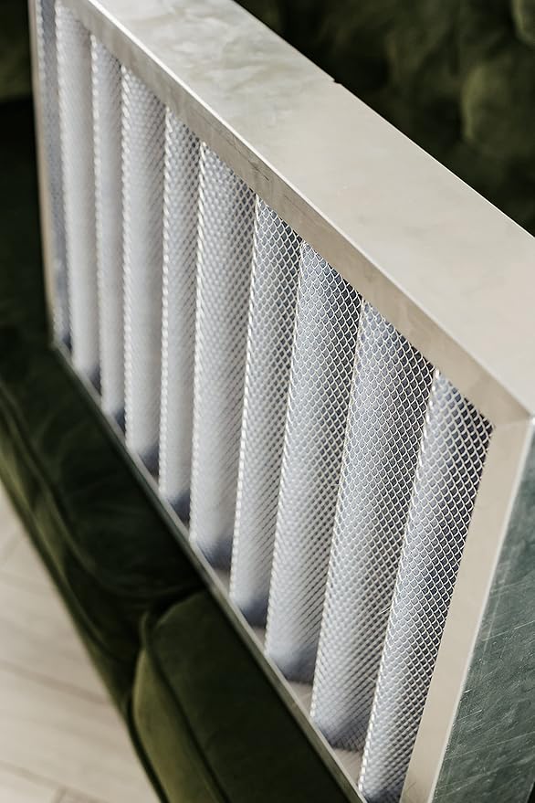 | Merv 8 | Washable Furnace Filter | Lifetime HVAC & Furnace Air Filter | Washable | Superior particle-holding Ability | Premium Quality Aluminum | (20x25x4 (4 3/8” depth))