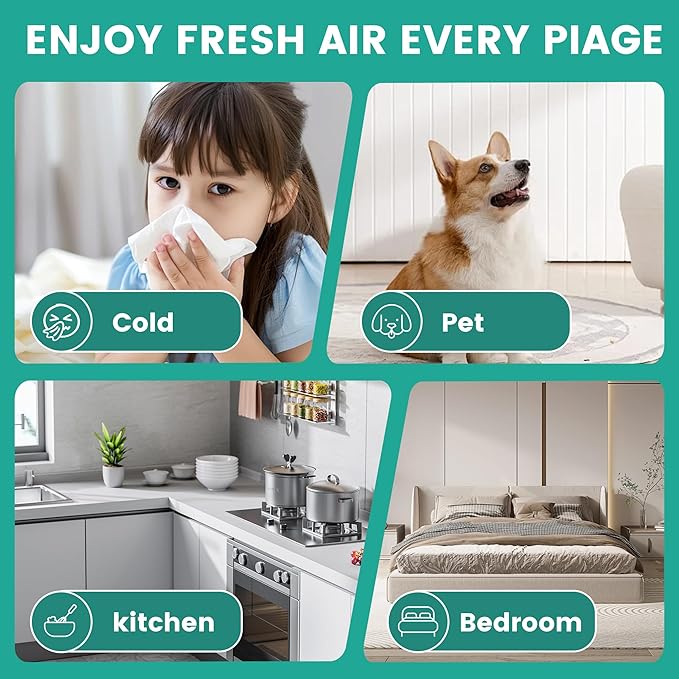 9 x 11 x 1 MERV 13 Replacement Dehumidifier Filter Compatible with Santa Fe Compact70, Ultra70, Element, Compact2, UA 65H dehumidifier Models, Upgraded, 4 Pack