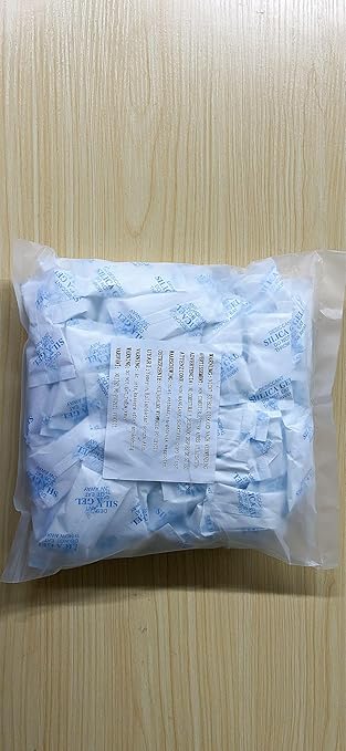 O2frepak 10 Gram(100Packs) Food Grade Moisture Absorbers Silica Gel Packs Desiccant for Storage,Food Safe Dessicant Silica Gel Packets for Moisture Storage Control