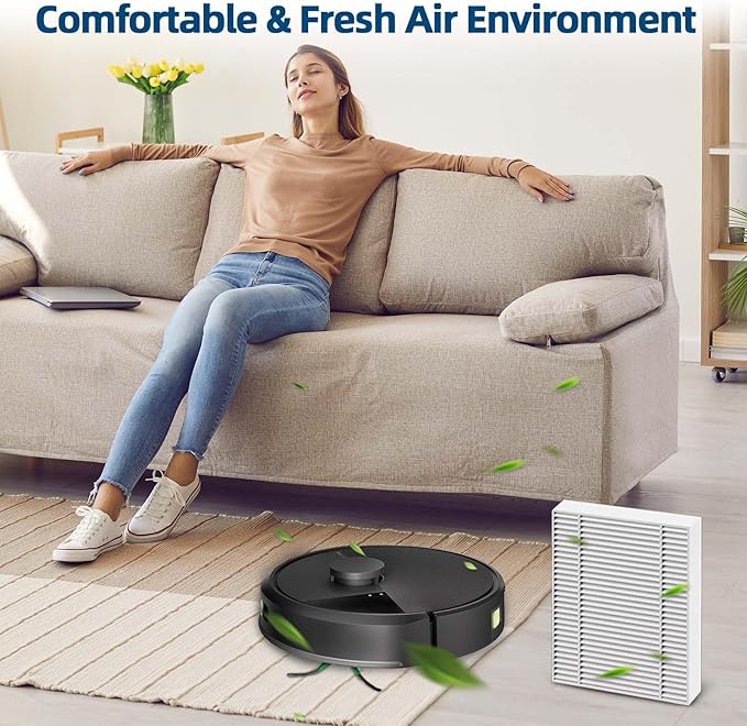 Air Filters Replacement for iRobot Roomba 105 Filter Compatible with Combo Essential, Combo 2 Essential, Vac Essential, Vac 2 Essential, Q0120, Q0110, Q0520, Y0140, Y0110, 105 Series 10 Pack